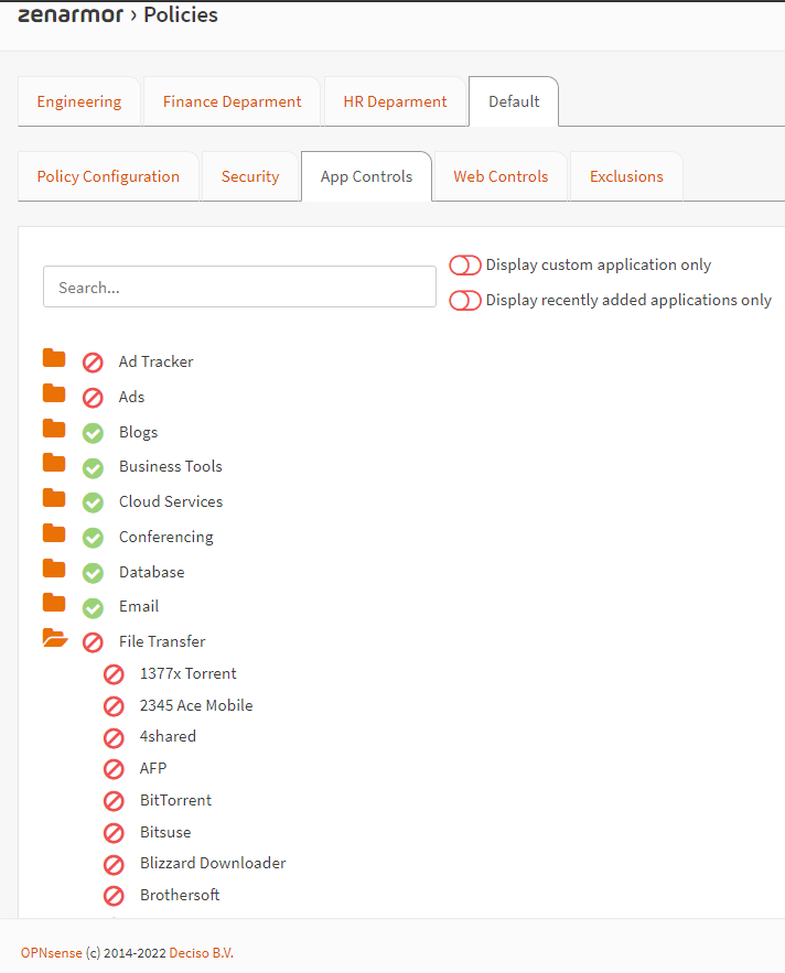 Blocking all P2P applications on Zenarmor via OPNsense UI Blocking all P2P applications on Zenarmor via OPNsense UI