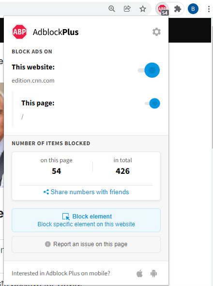 Managing Adblock Plus for a website/web page Managing Adblock Plus for a website/web page
