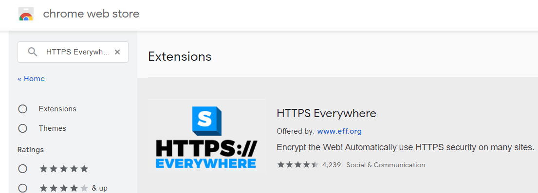 Installing HTTPS Everywhere Extension Installing HTTPS Everywhere Extension