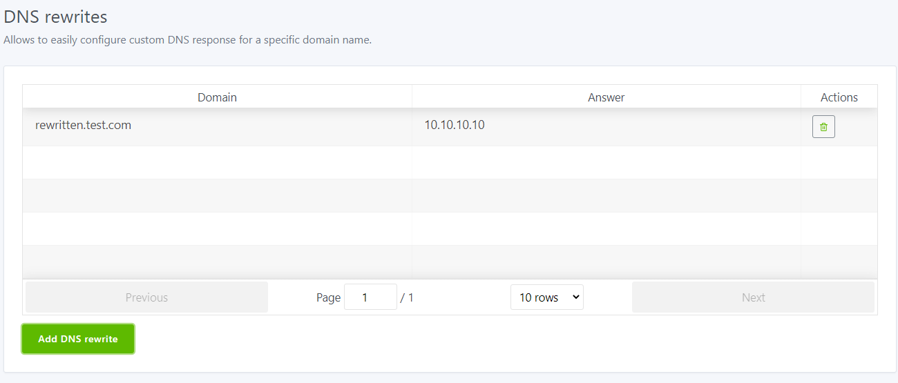 Deleting DNS rewrite on AdGuard Home Deleting DNS rewrite on AdGuard Home