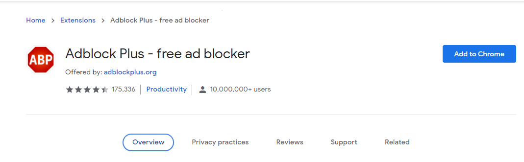 Installing the Adblock Plus extension Installing the Adblock Plus extension