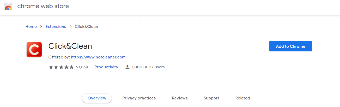 Installing Click&Clean Extension Installing Click&Clean Extension