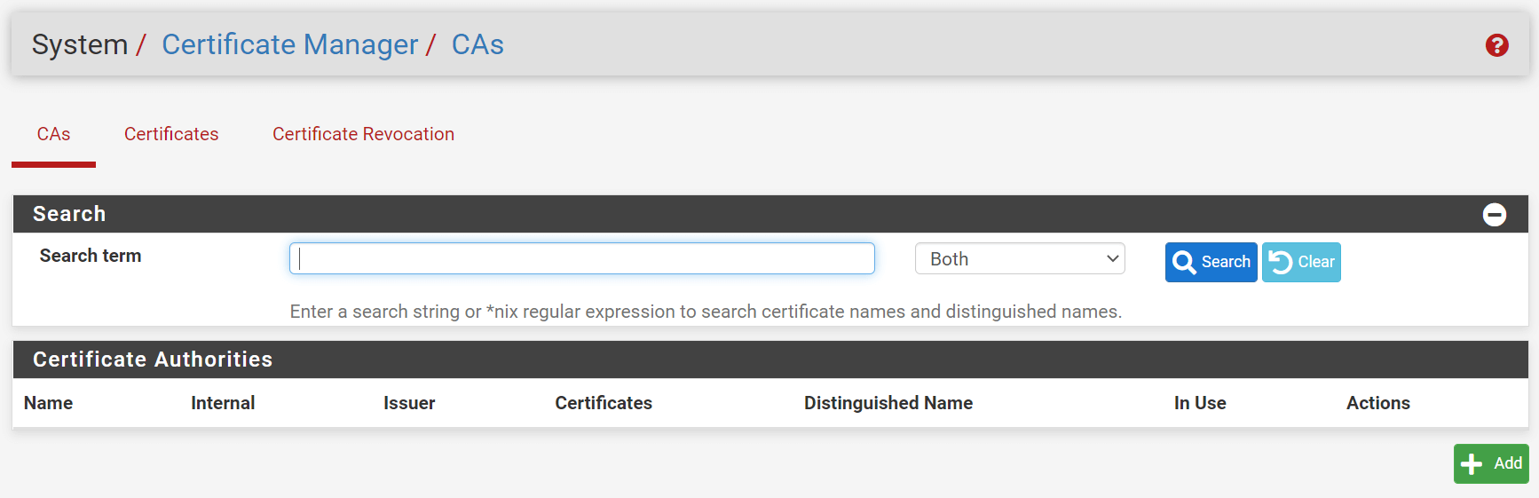 Managing Certificate Authorities on pfSense Managing Certificate Authorities on pfSense