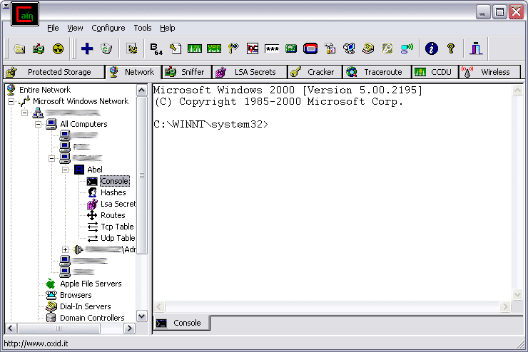 Cain & Abel GUI Cain & Abel GUI