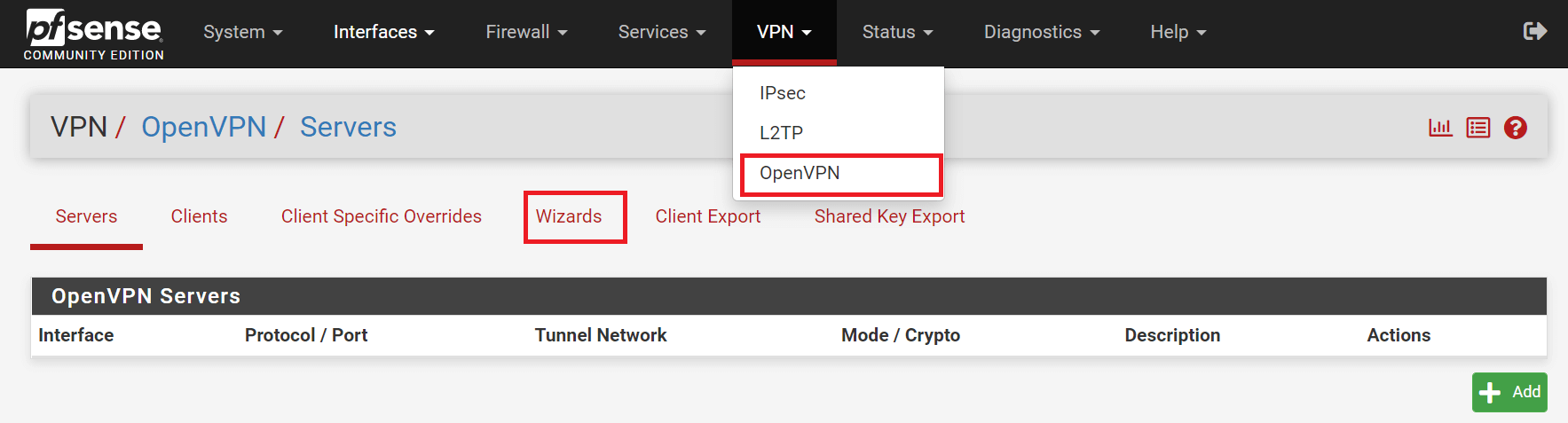 Starting OpenVPN Wizard Starting OpenVPN Wizard