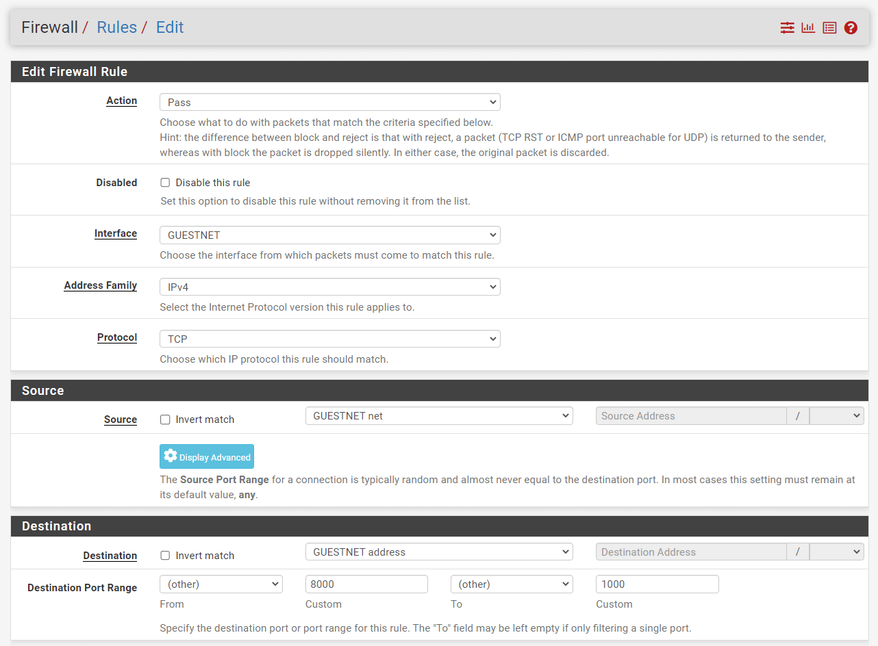 Adding firewall rule to allow Captive Portal login on pfSense Adding firewall rule to allow Captive Portal login on pfSense