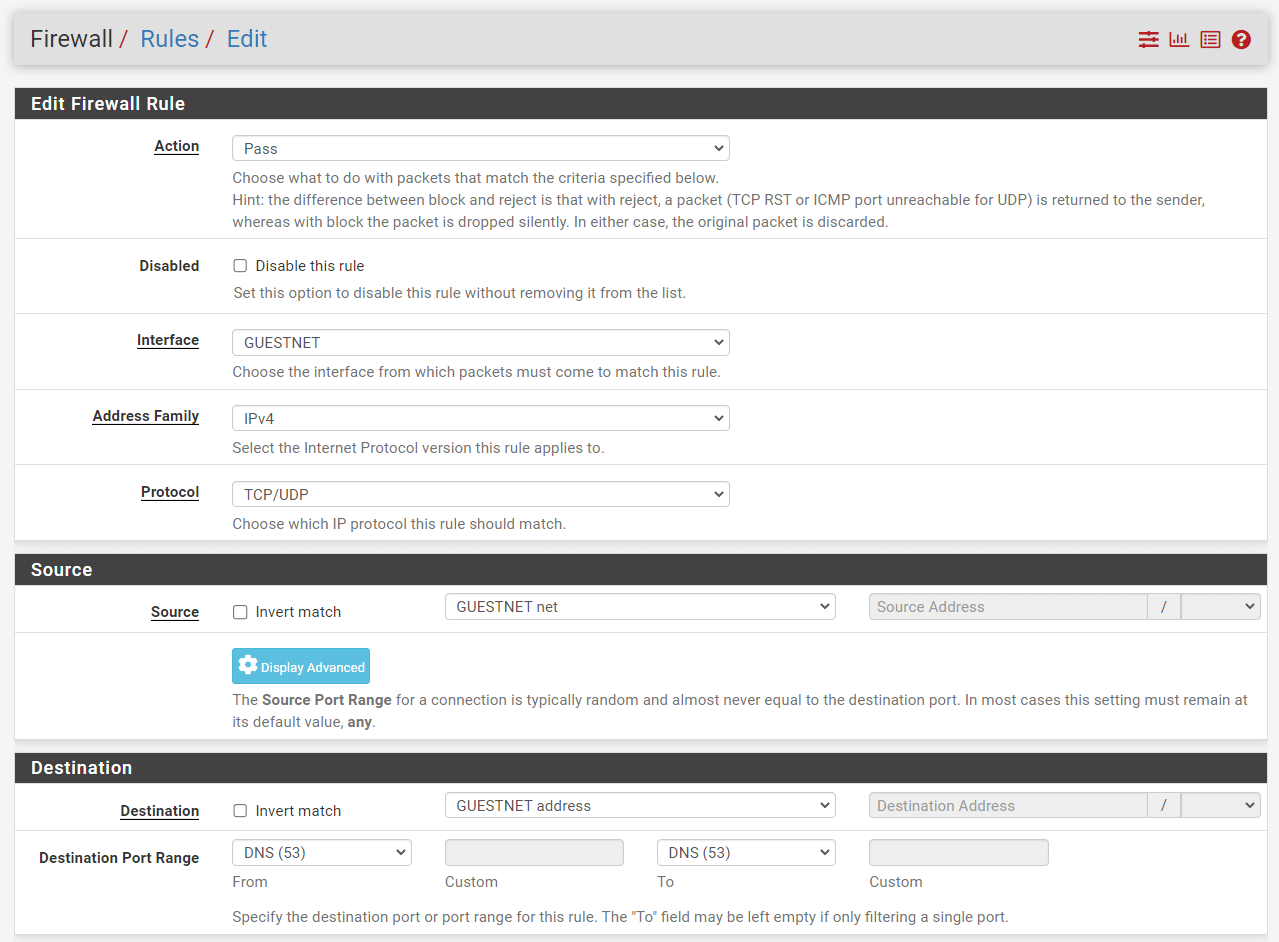 Adding Firewall Rule to allow DNS Adding Firewall Rule to allow DNS