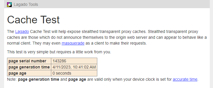 Proxy Cache Test Page Proxy Cache Test Page