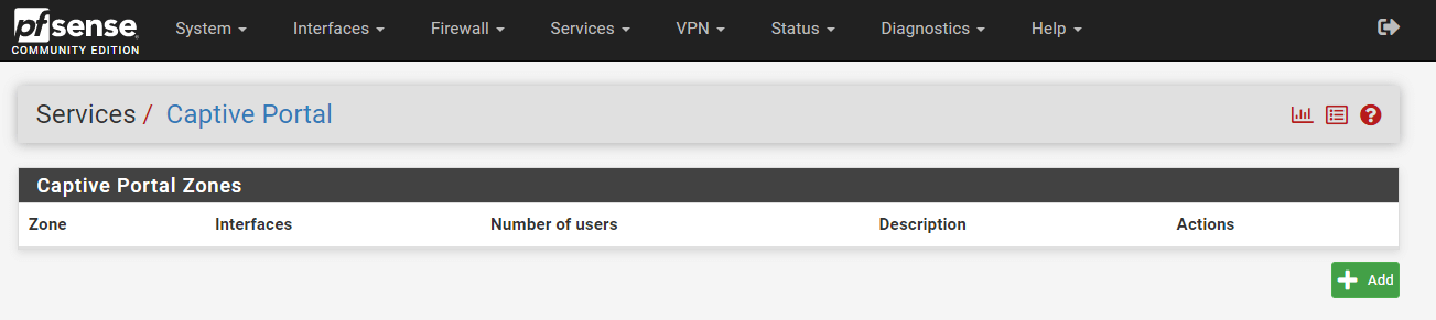 Captive Portal Zone on pfSense Captive Portal Zone on pfSense