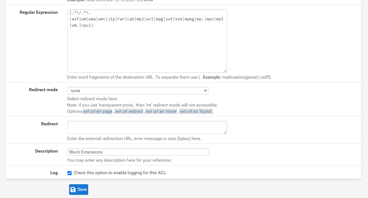 Defining Target Category to Block Extensions Defining Target Category to Block Extensions
