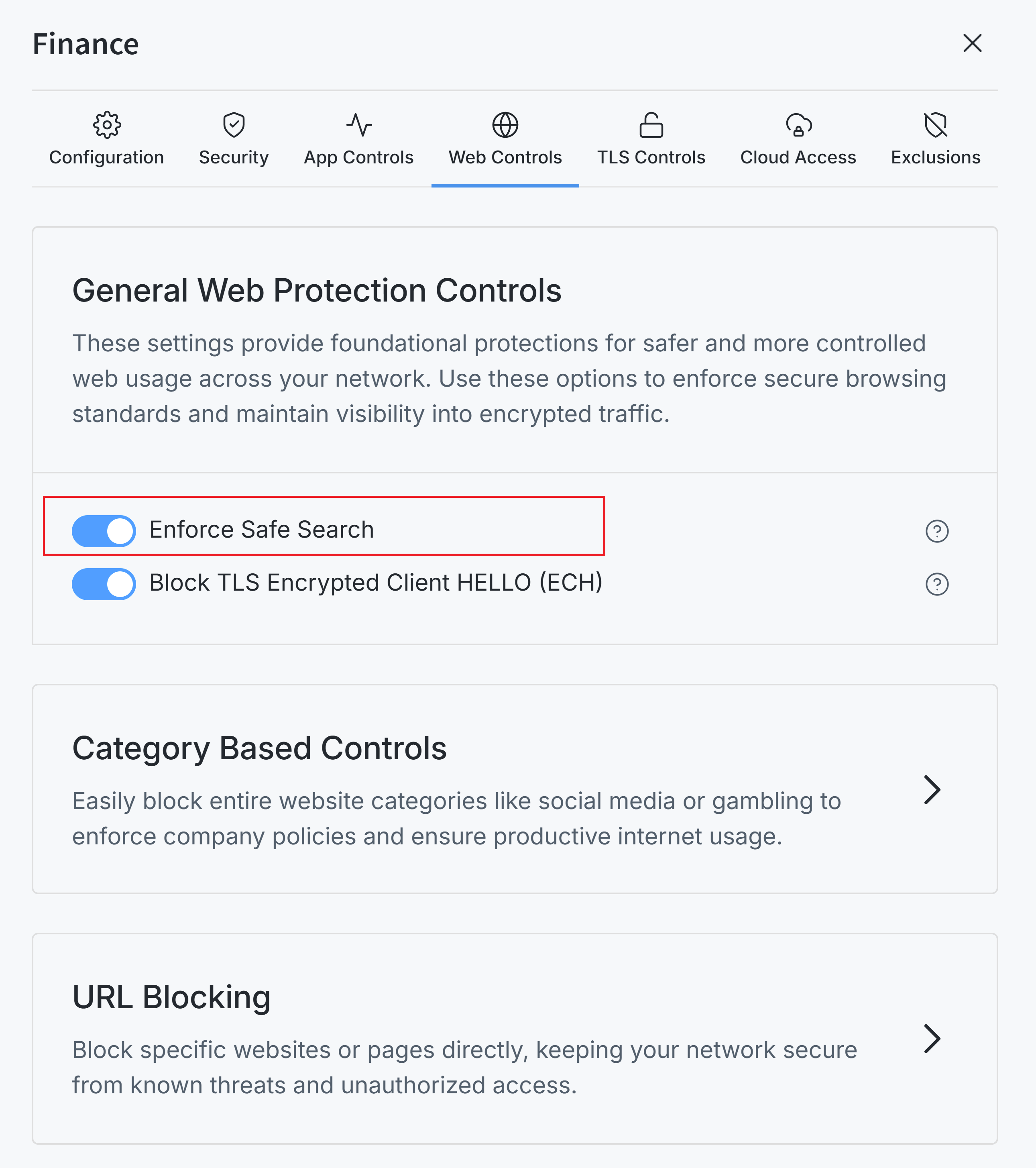 Enable Safe Search on Zenarmor