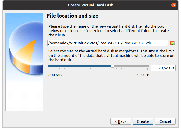 File location and size
