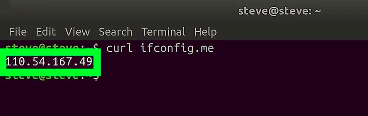 Learning Public IP address on an Linux