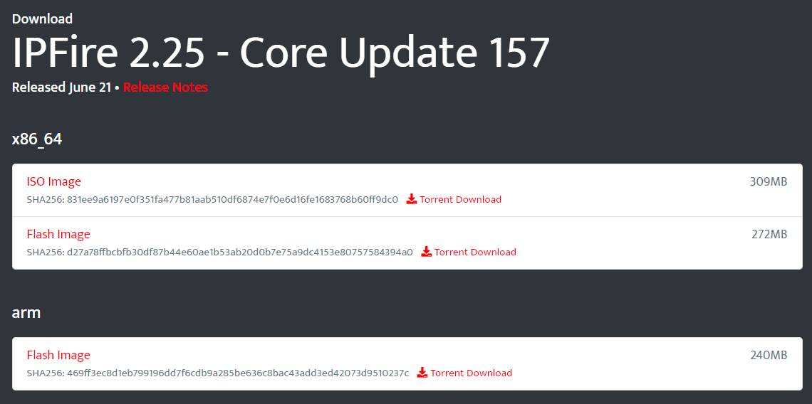 Downloading IPFire ISO image Downloading IPFire ISO image