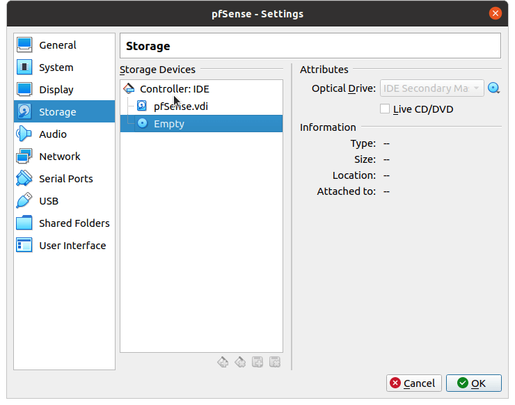 ject image file for pfSense®