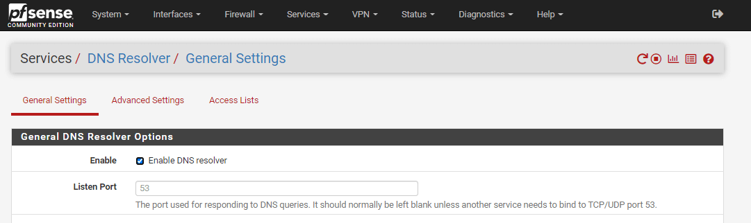 Enabling DNS resolver on pfSense® software Enabling DNS resolver on pfSense® software