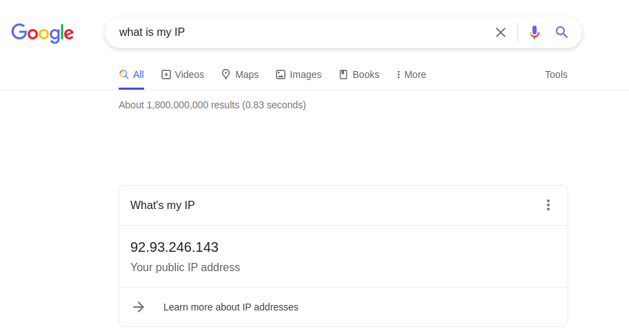 Learning public IP address Learning public IP address