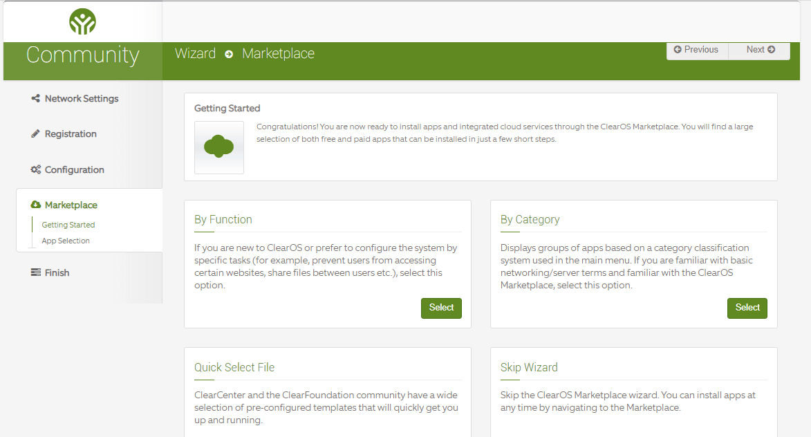 ClearOS Marketplace ClearOS Marketplace