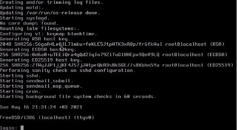 Login FreeBSD