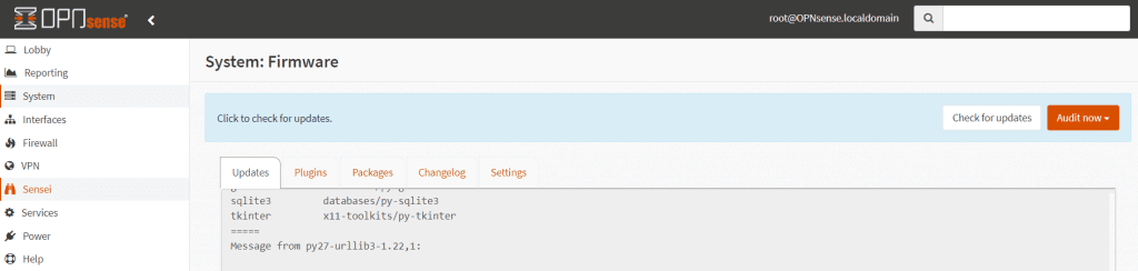 Verifying Zenarmor menu on OPNsense Web UI Verifying Zenarmor menu on OPNsense Web UI