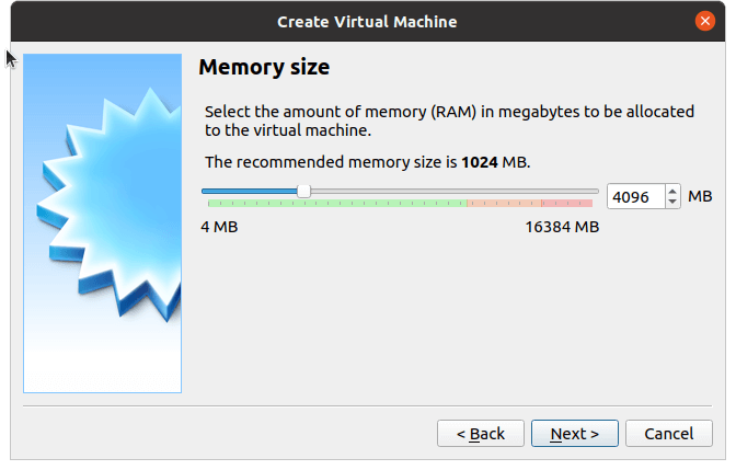 Select the Amount of Memory Size