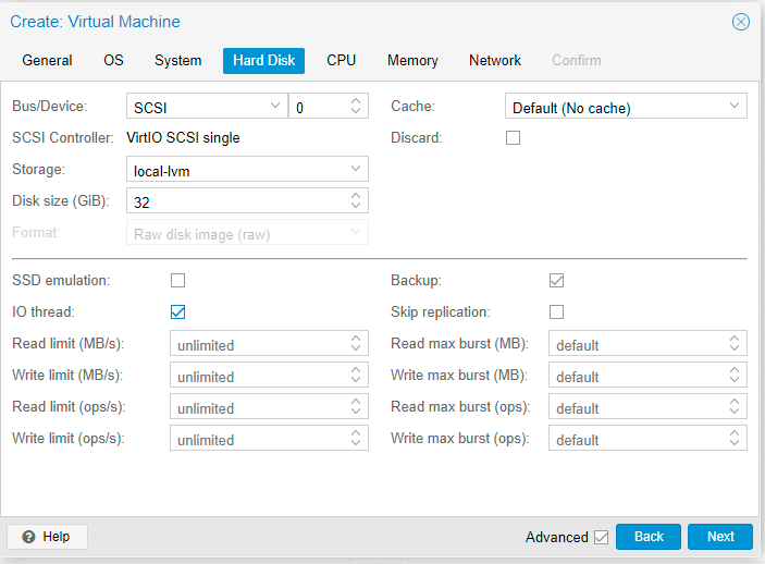Setting Hard disk size as 32 GB for OPNsense on Proxmox VE Setting Hard disk size as 32 GB for OPNsense on Proxmox VE
