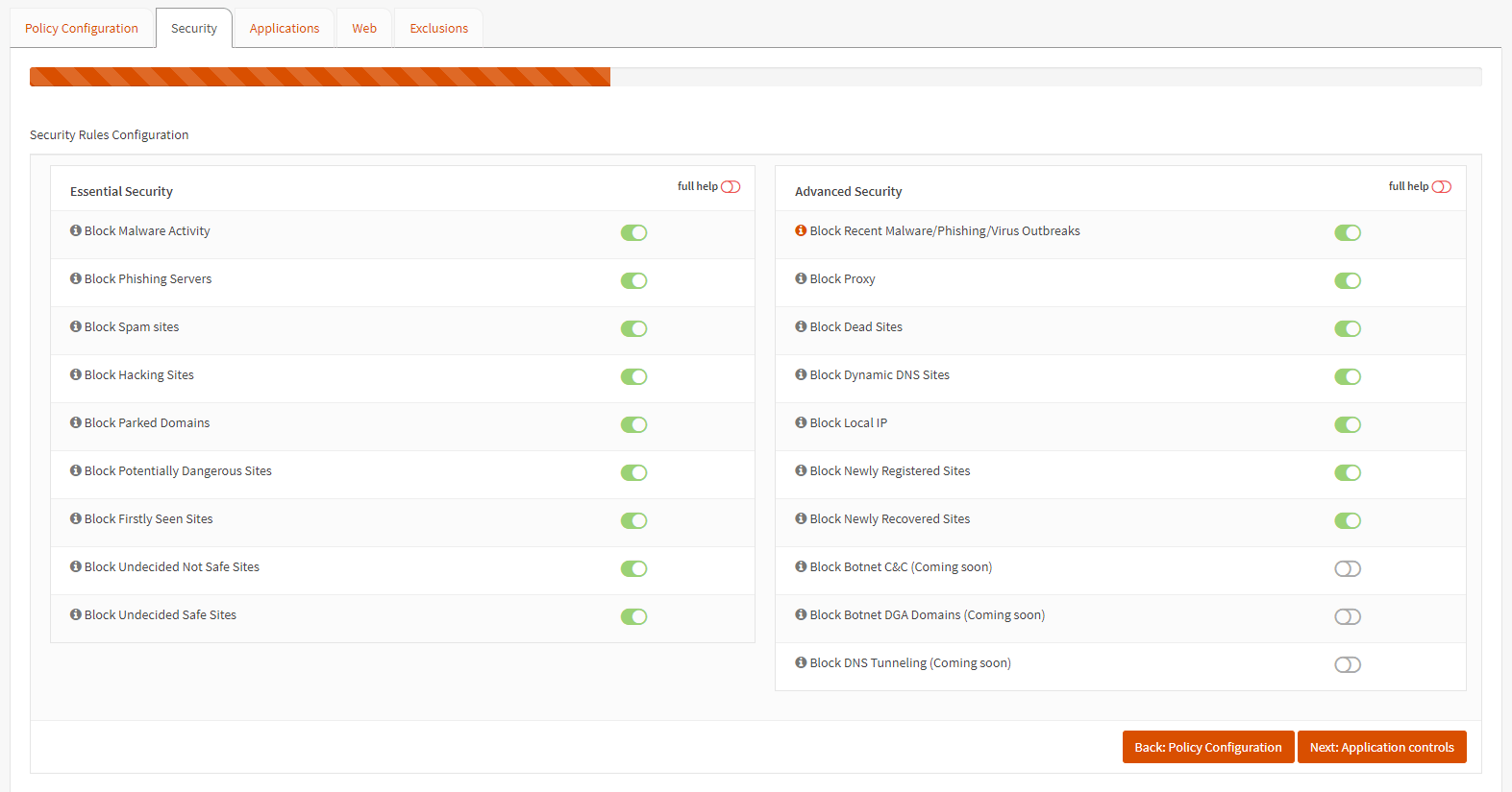 Security Rules Configuration on Zenarmor Security Rules Configuration on Zenarmor