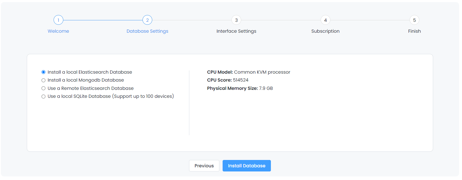 Zenarmor wizard reporting-database-high-end.png