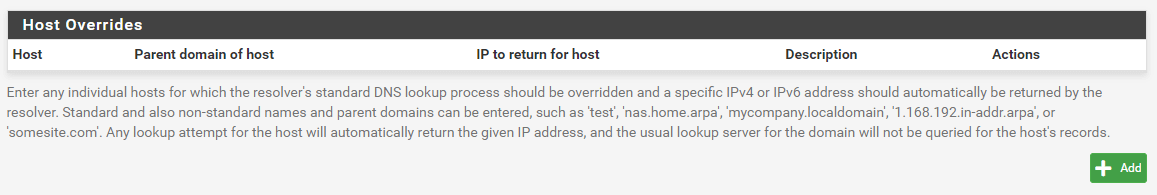 Host Overrides Host Overrides