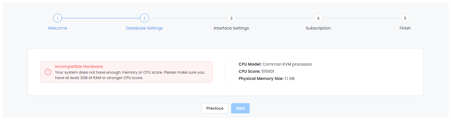 Zenarmor wizard hardware-incompatible.png