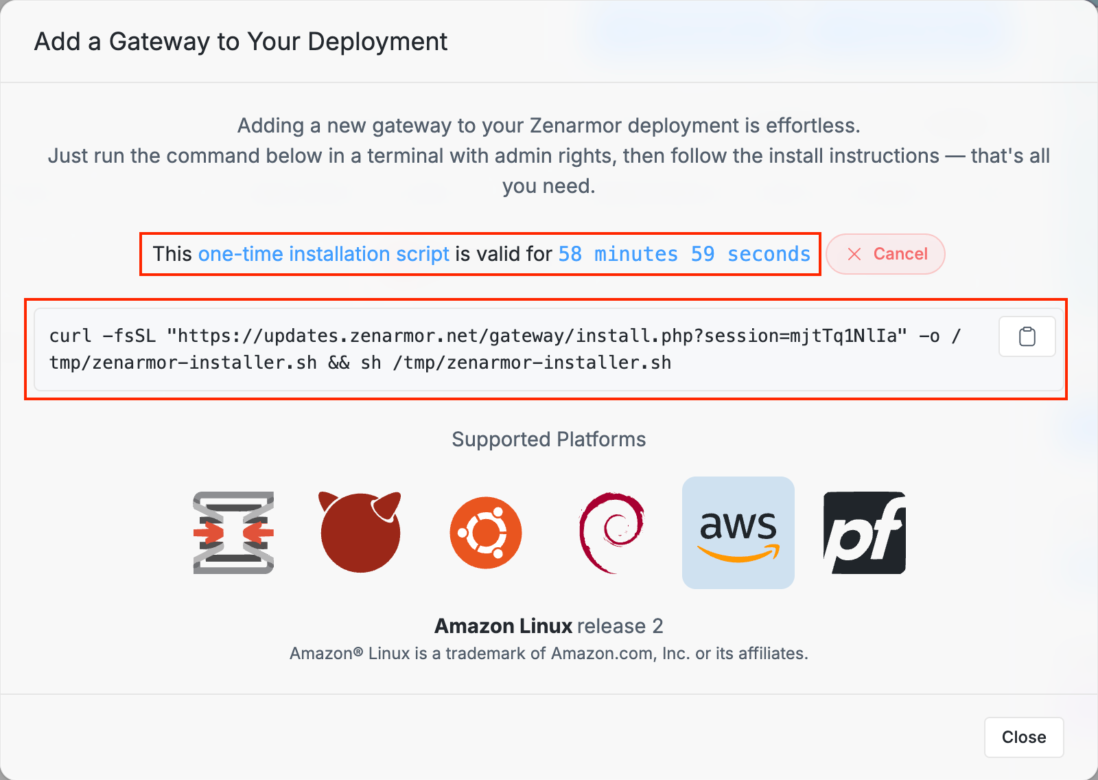 One-time Installation Script One-time Installation Script