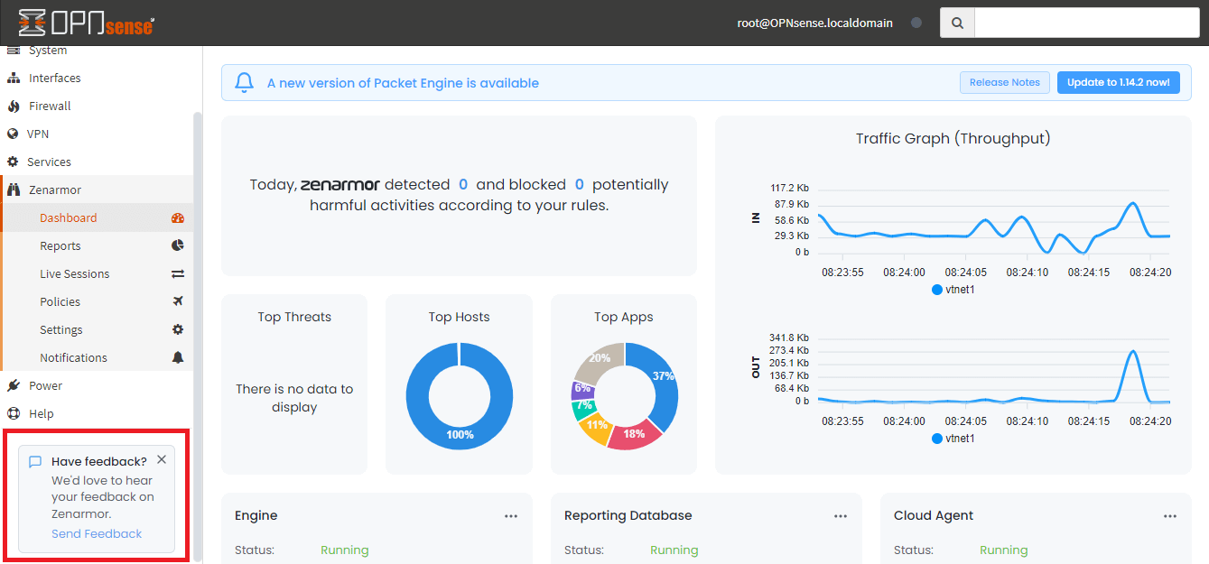 Send Feedback on OPNsense Send Feedback on OPNsense