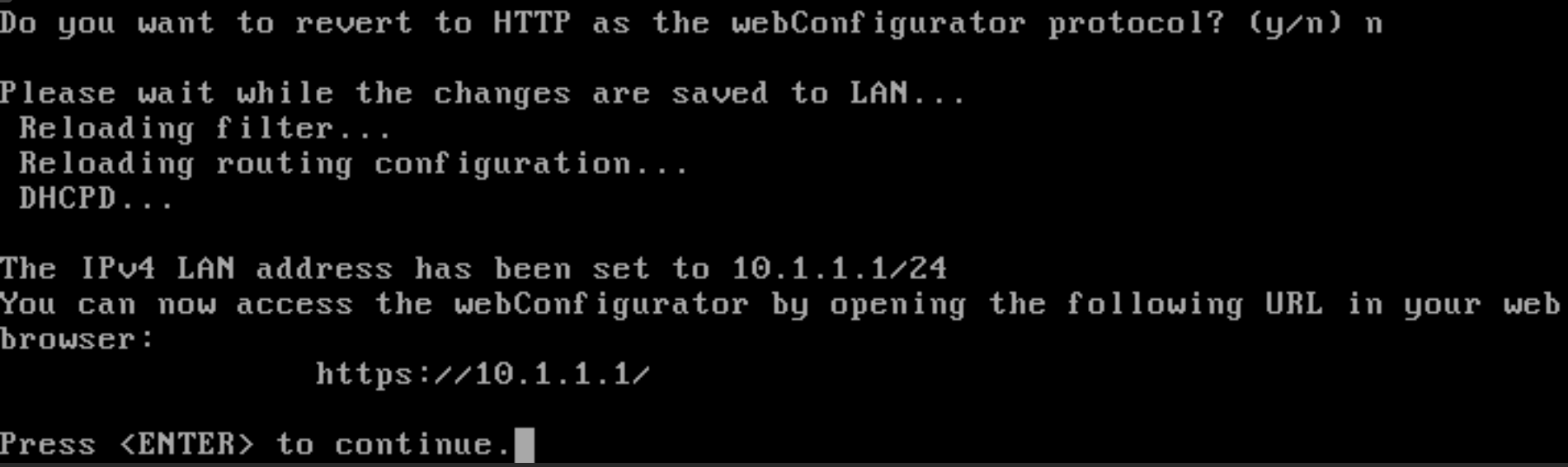 HTTPS setting for the pfSense web GUI HTTPS setting for the pfSense web GUI