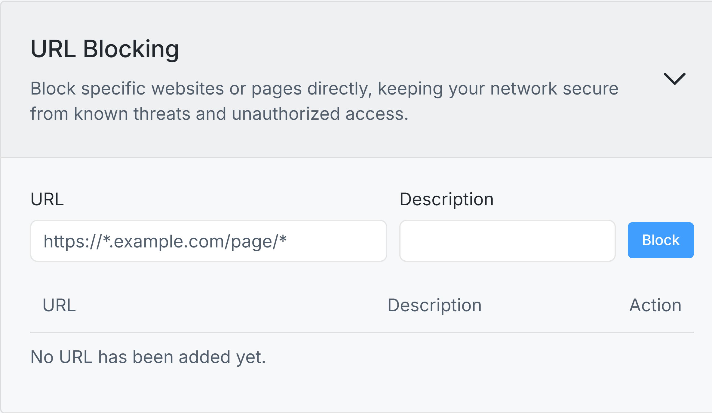 Blocking URL on Zenarmor