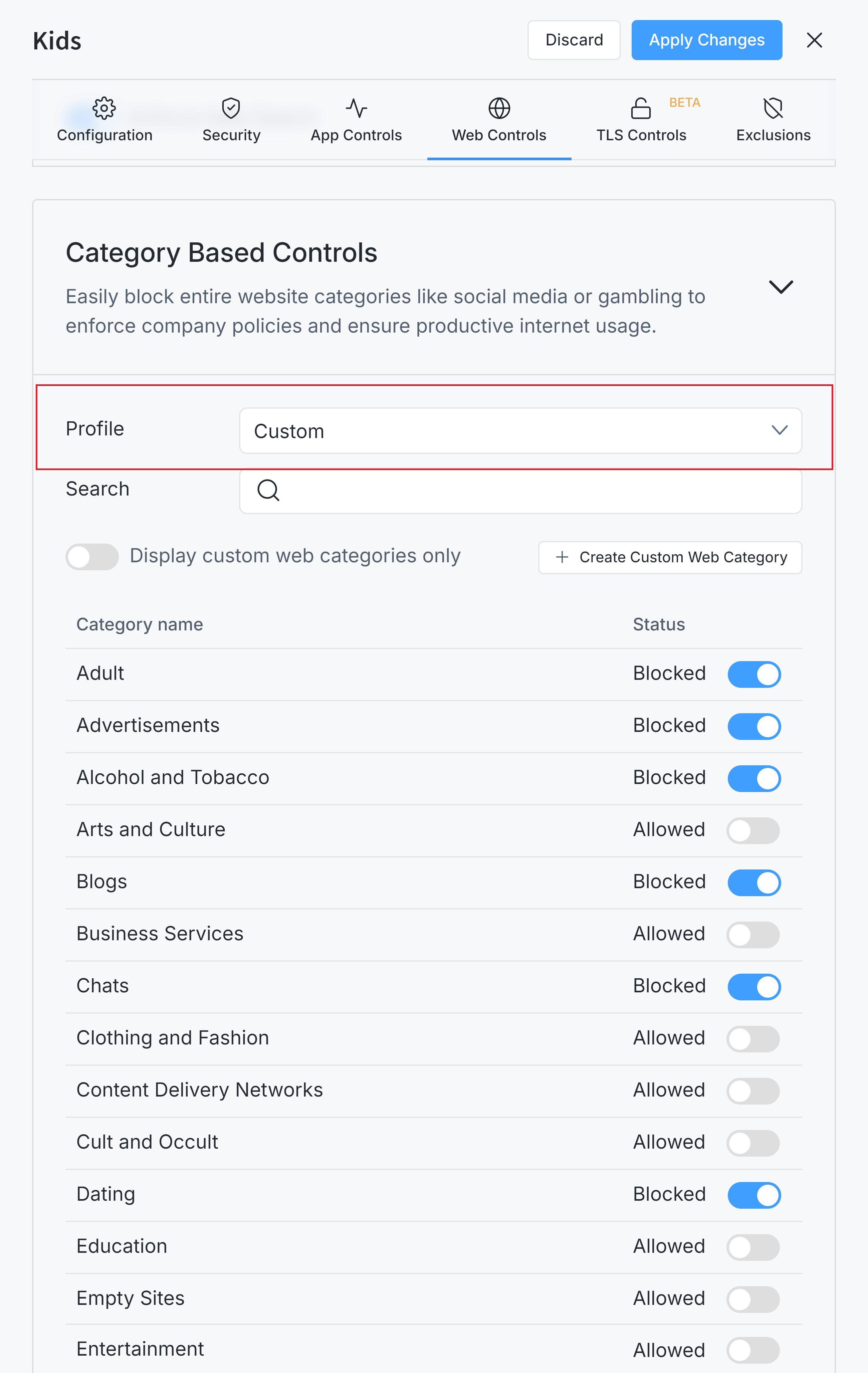 Zenarmor: Web Controls module