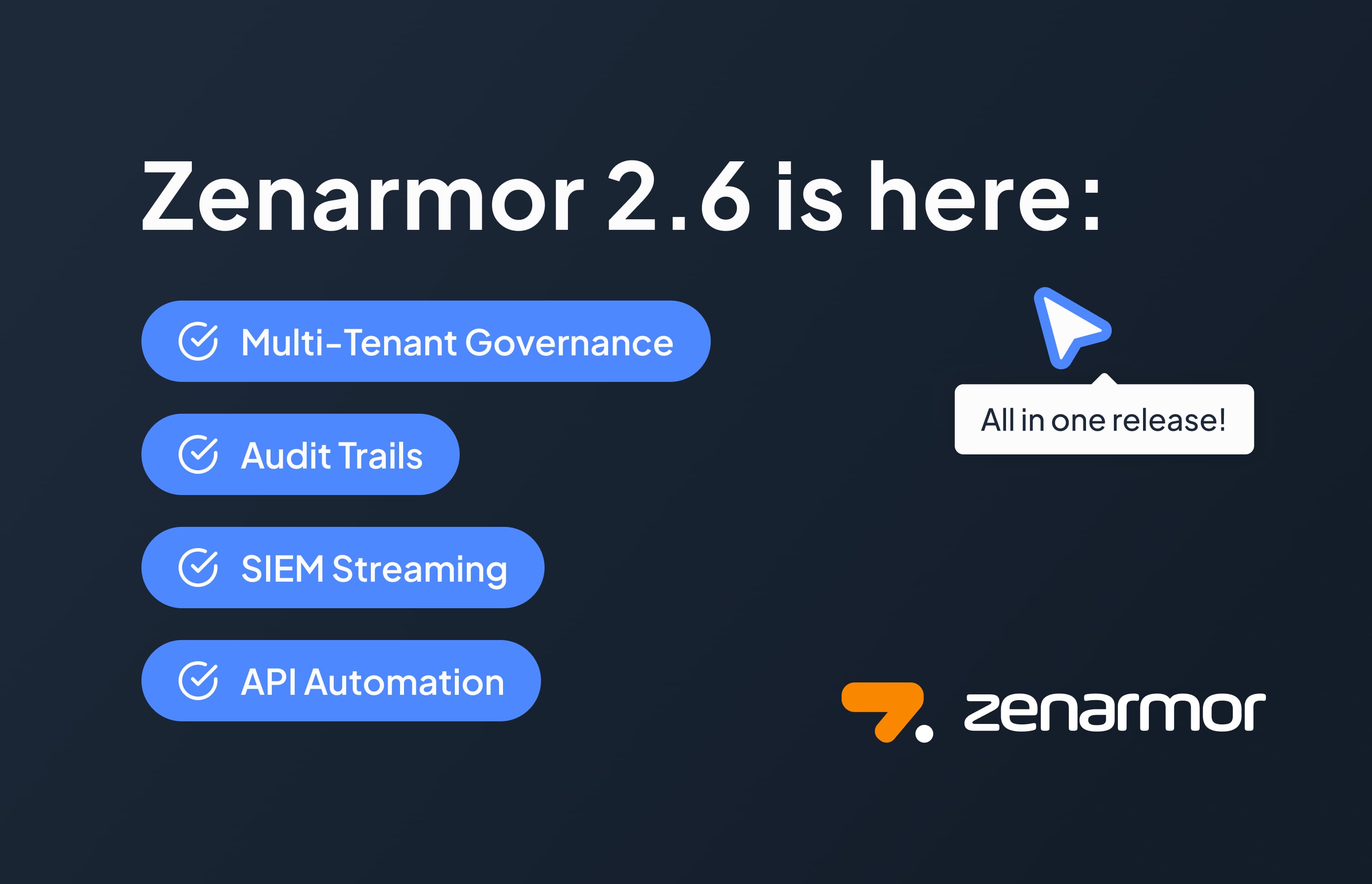 Zenarmor 2.6 Is Here: Multi-Tenant Governance, Audit Trails, SIEM Streaming, and API Automation – All in One Release